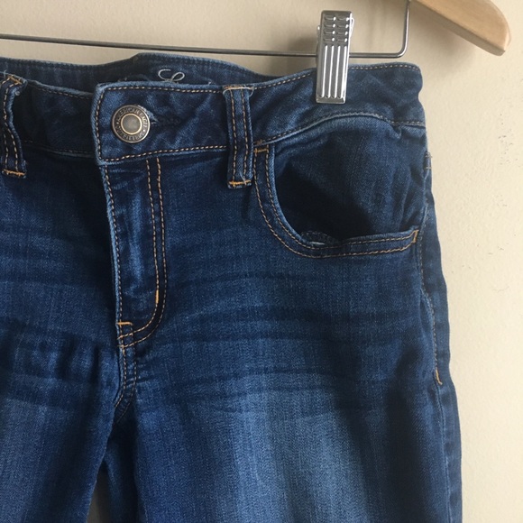 AE Distressed Dark Wash Skinny Jeans Jeggings - Picture 6 of 8